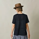 45R Indigo Gima Flare T-shirt