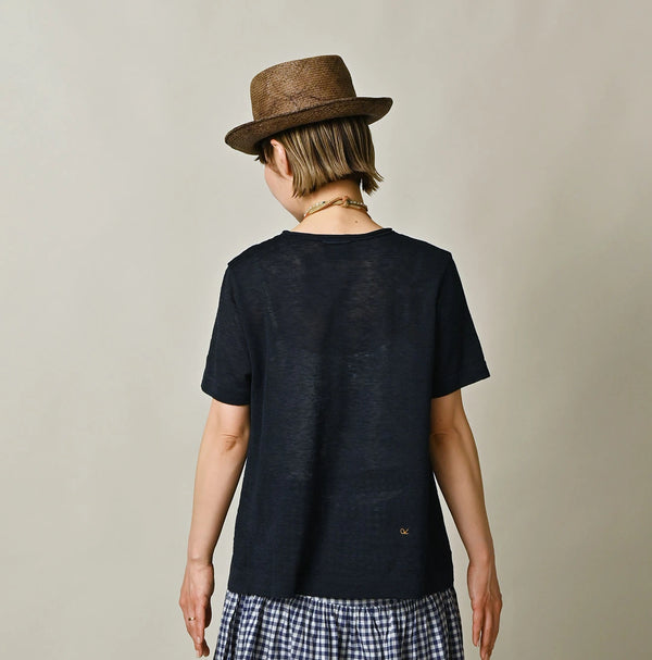 45R Indigo Gima Flare T-shirt
