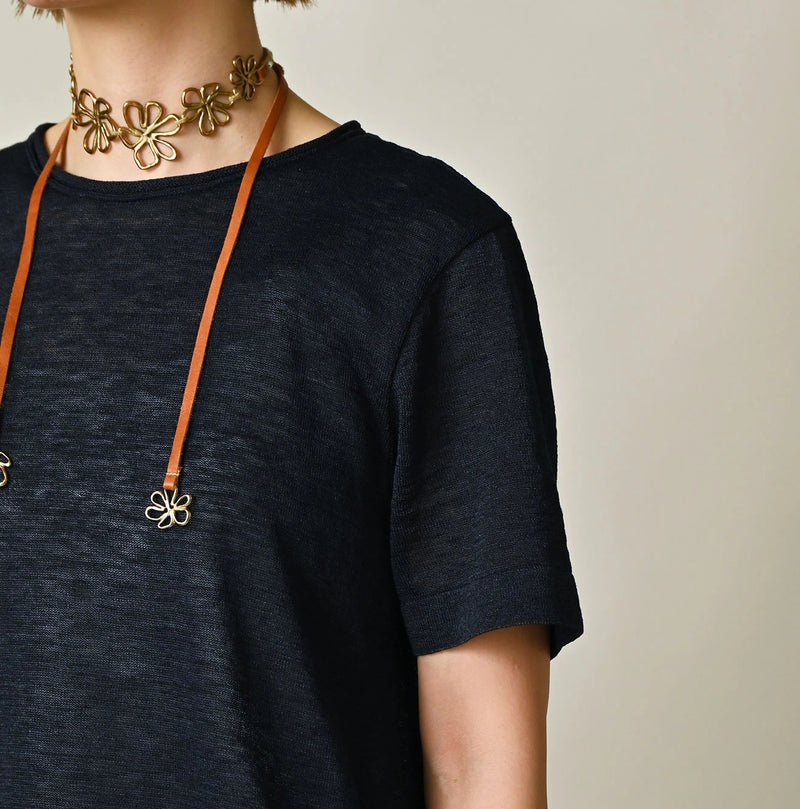 45R Indigo Gima Flare T-shirt - Image 7