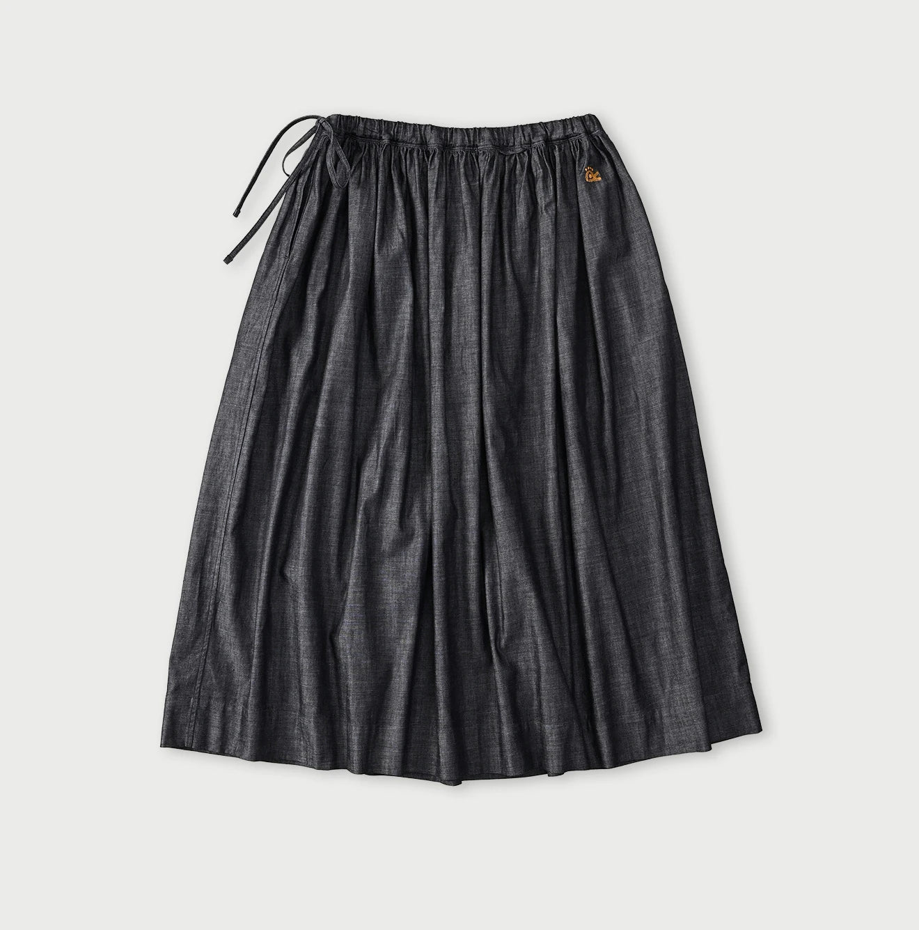 45R ONEONE Indigo Easy Gathered Skirt - Image 10