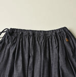 45R ONEONE Indigo Easy Gathered Skirt