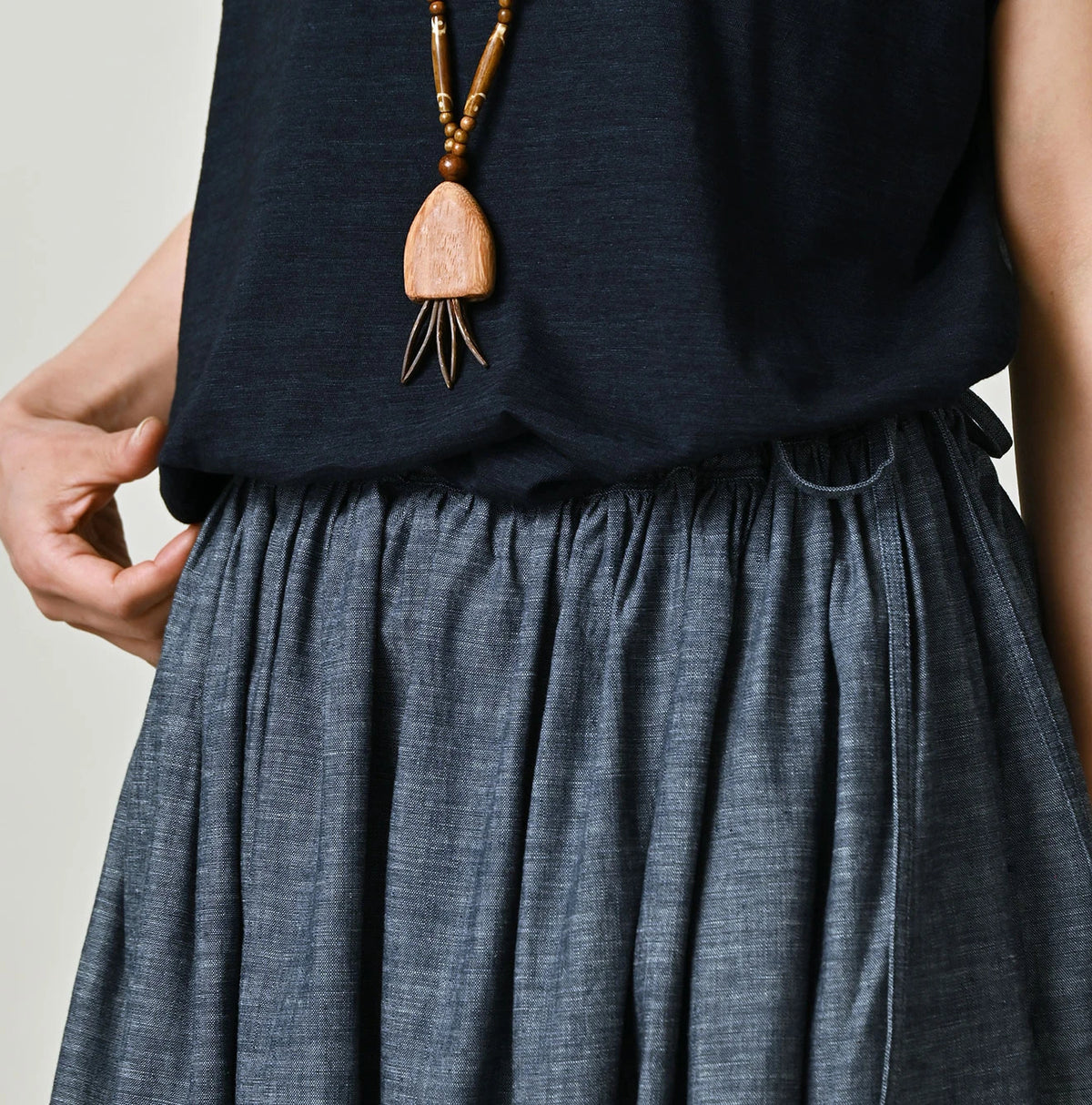 45R ONEONE Easy Gathered Skirt
