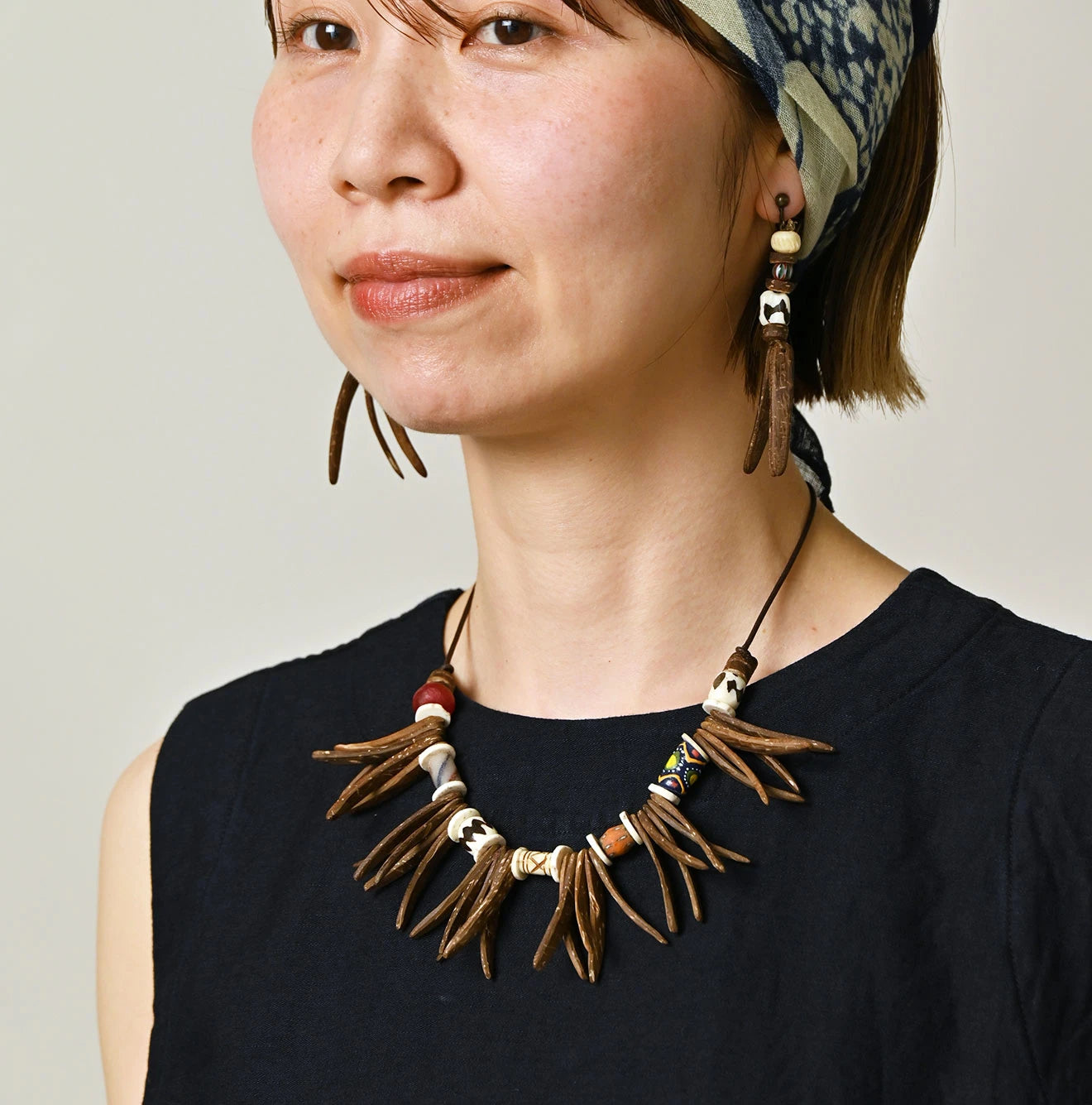 45R ONEONE Indigo Sleeveless Dress - Image 6