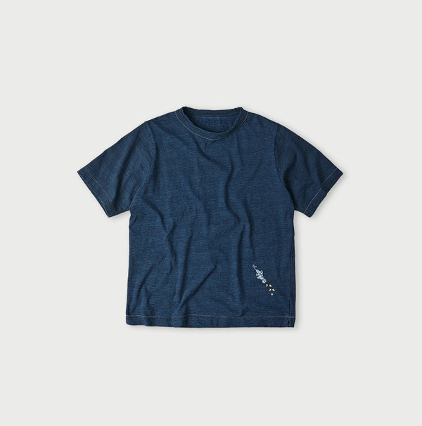 45R Indigo Chameleon Embroidery 908 T-shirt