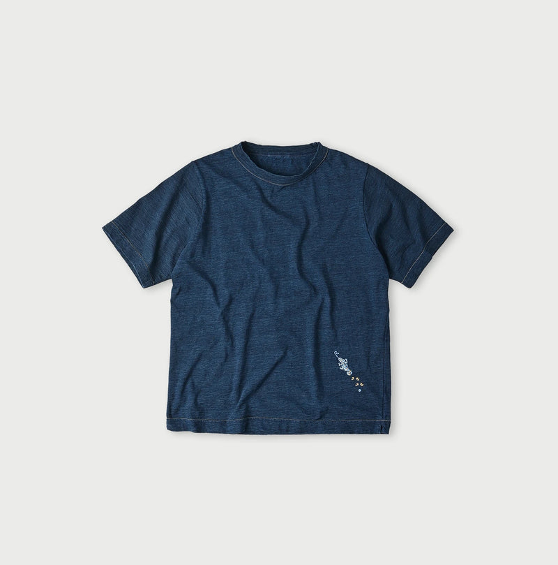 45R Indigo Chameleon Embroidery 908 T-shirt - Image 1