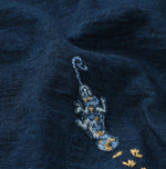 45R Indigo Chameleon Embroidery 908 T-shirt