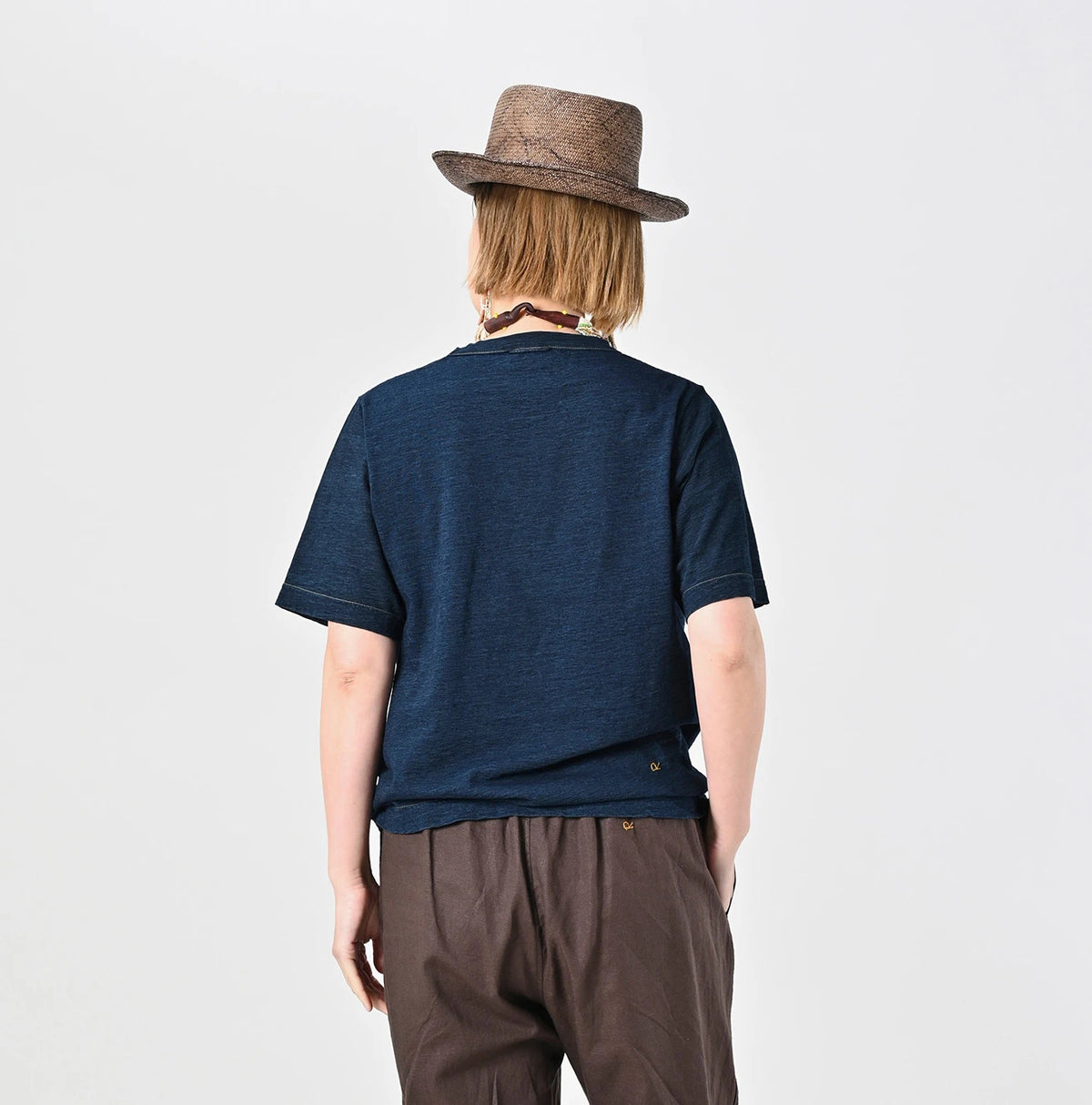 45R Indigo Chameleon Embroidery 908 T-shirt