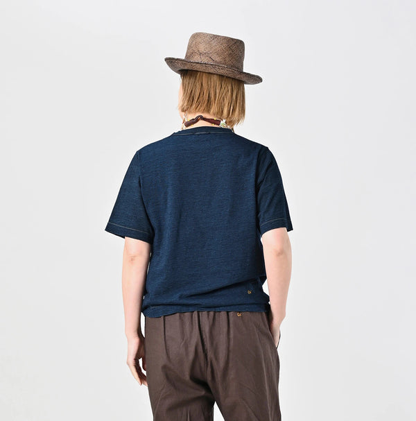 45R Indigo Chameleon Embroidery 908 T-shirt