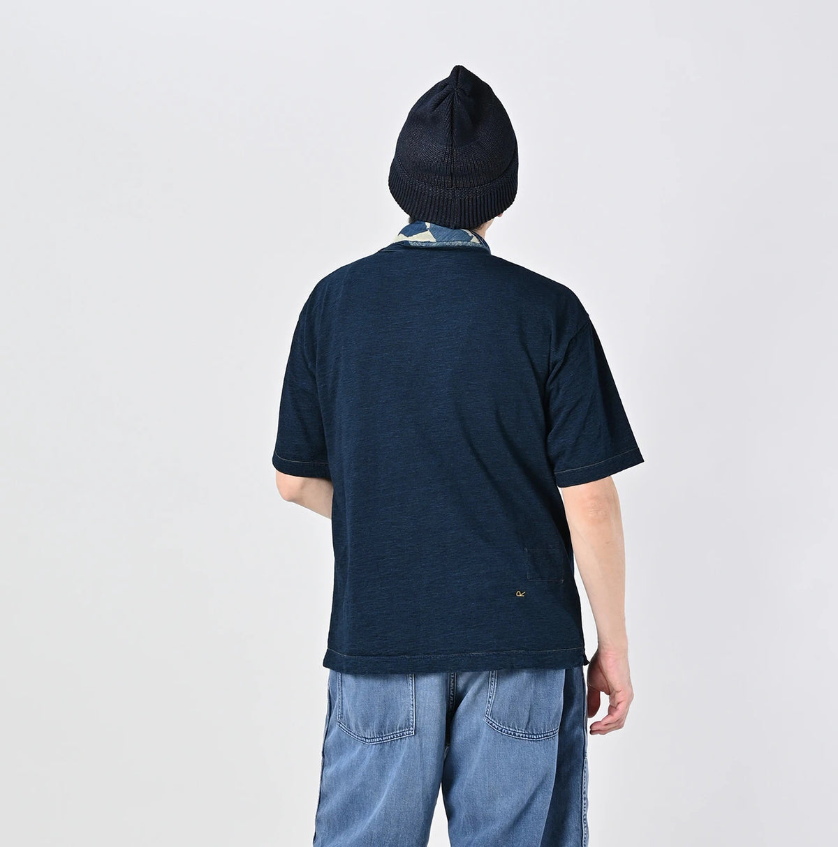 45R Indigo Chameleon Embroidery 908 T-shirt - Image 9