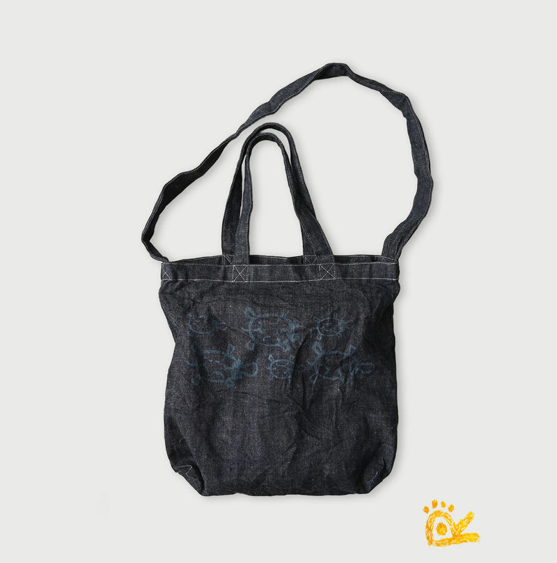 45R ONEONE Indigo 45 Star Tote Bag Medium - Image 2