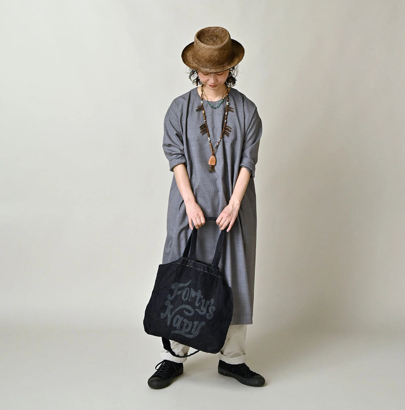45R ONEONE Indigo 45 Star Tote Bag Medium - Image 7