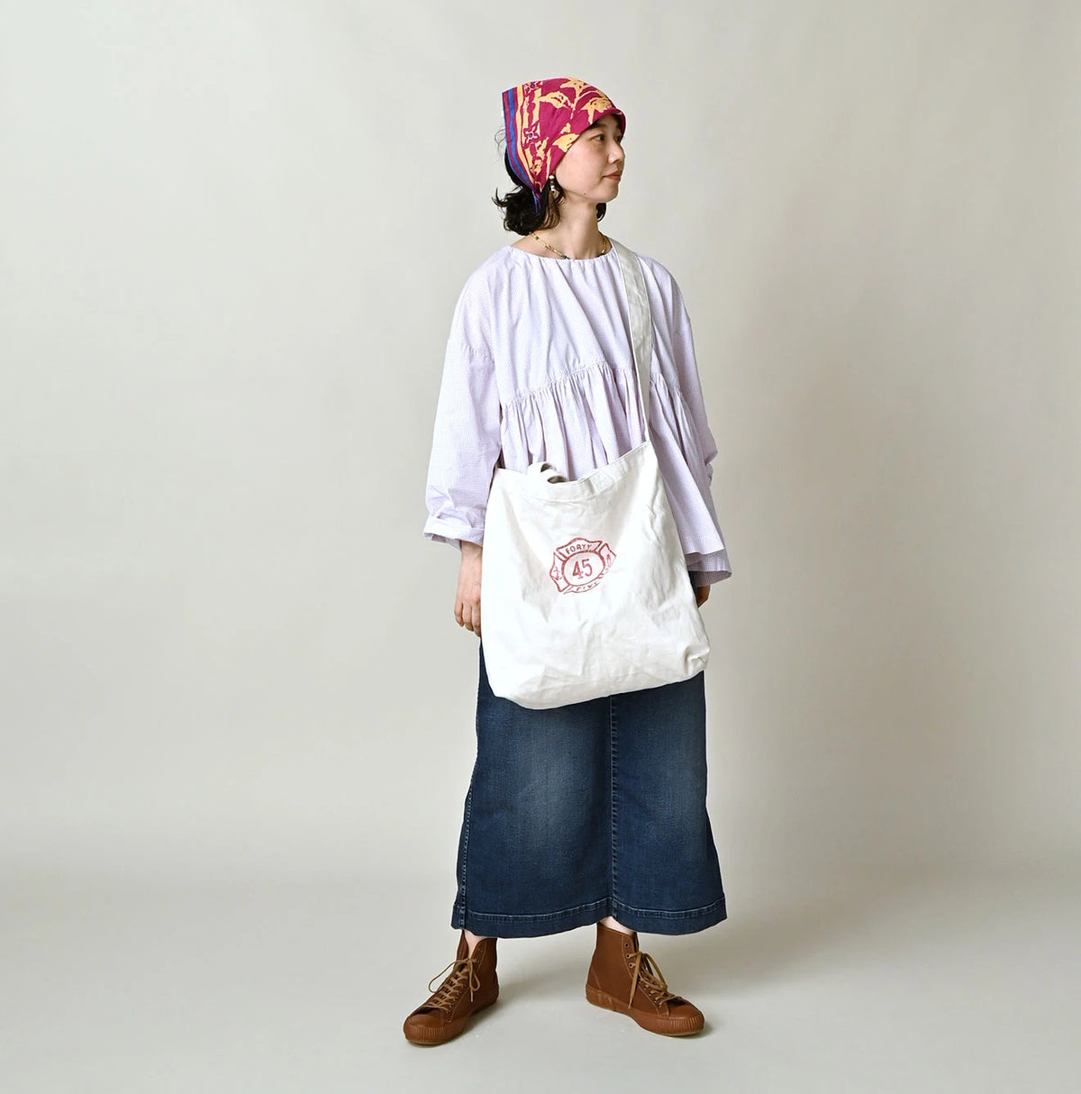 45R ONEONE Indigo 45 Star Tote Bag Medium