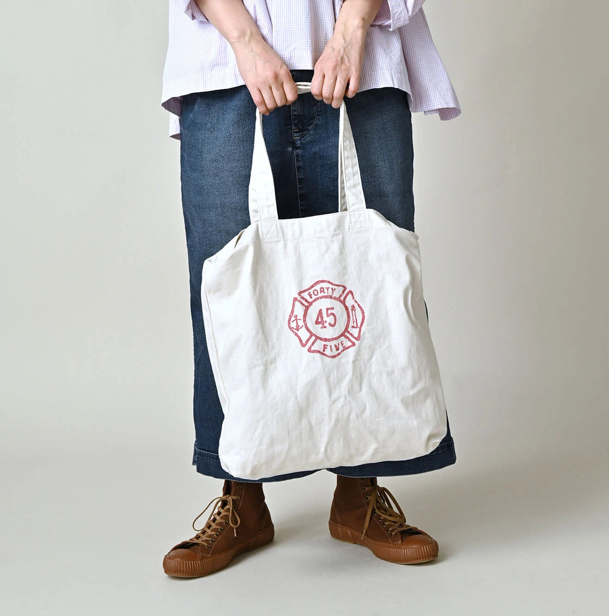45R ONEONE Indigo 45 Star Tote Bag Medium