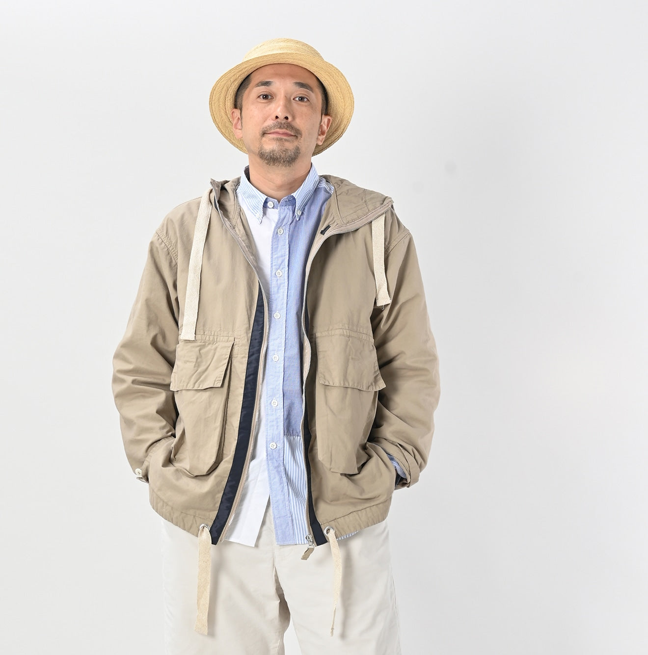 Hayama 504Oxford 908 Hooded Blouson (Size 2) - Image 7