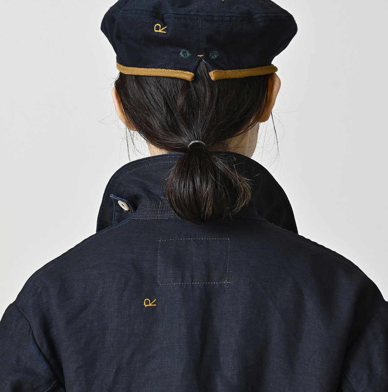 HAYAMA Indigo Linen 908 Deck Jacket - Image 14