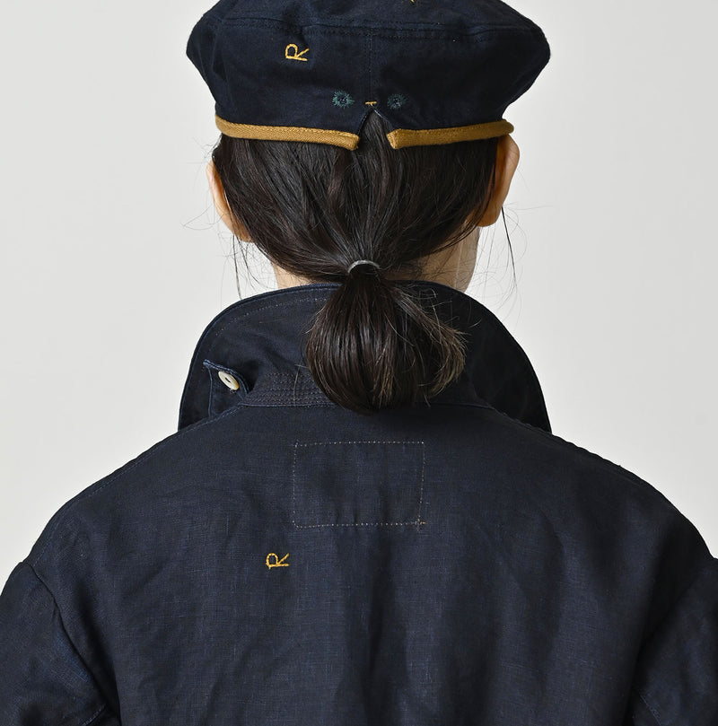 HAYAMA Indigo Linen 908 Deck Jacket - Image 14