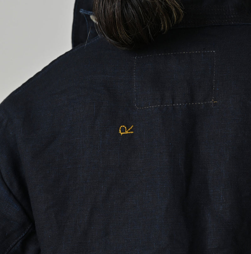 HAYAMA Indigo Linen 908 Deck Jacket - Image 15