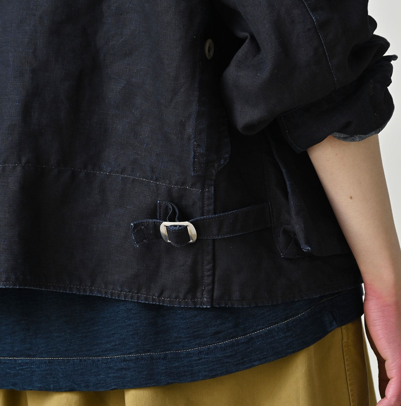 HAYAMA Indigo Linen 908 Deck Jacket - Image 16