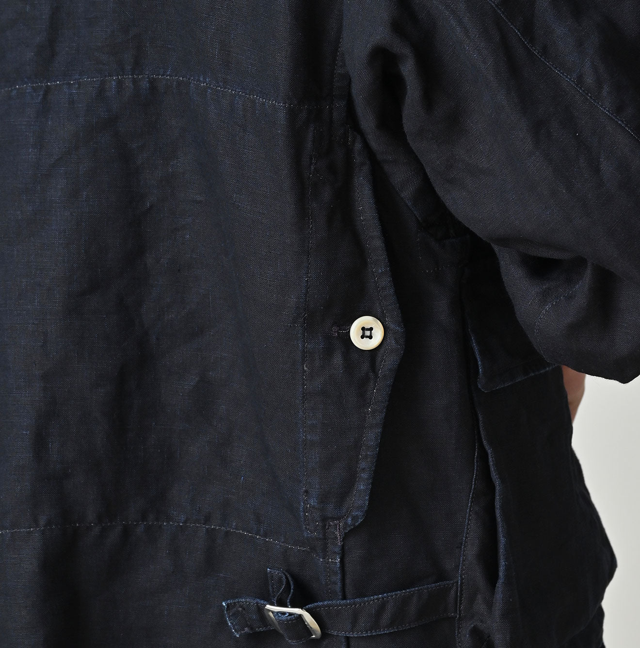 HAYAMA Indigo Linen 908 Deck Jacket - Image 17