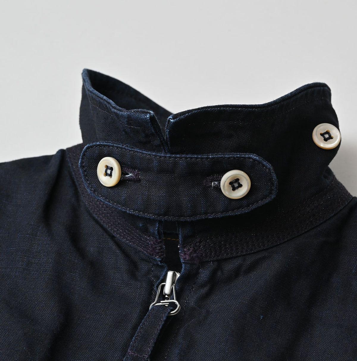 HAYAMA Indigo Linen 908 Deck Jacket