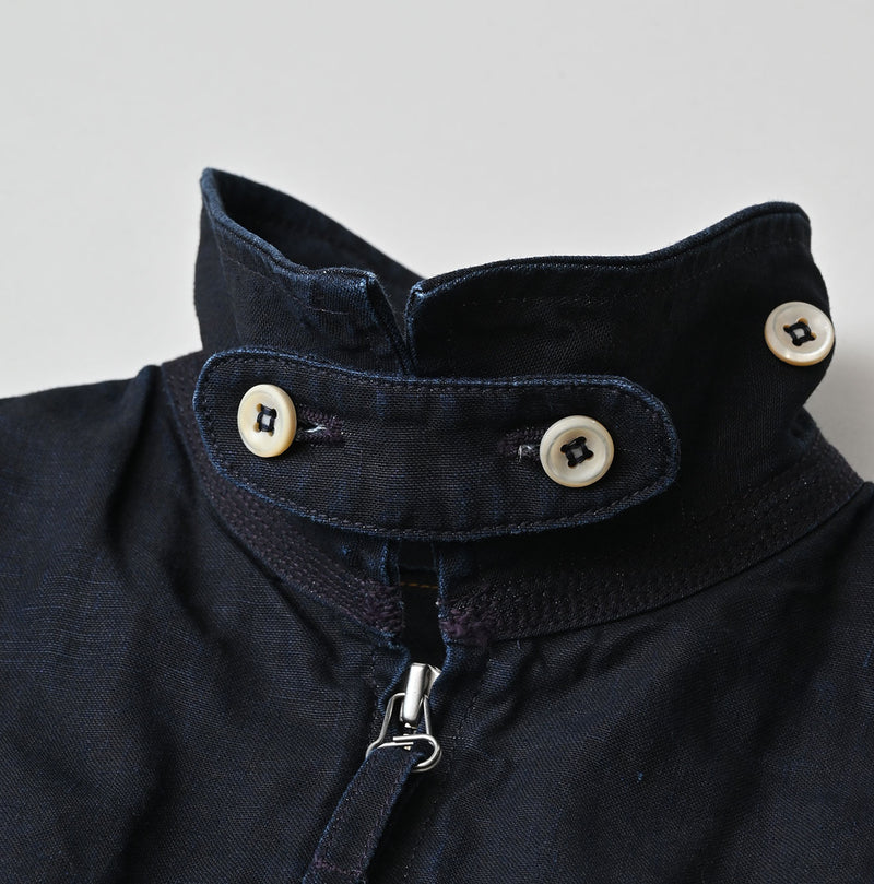 HAYAMA Indigo Linen 908 Deck Jacket - Image 21