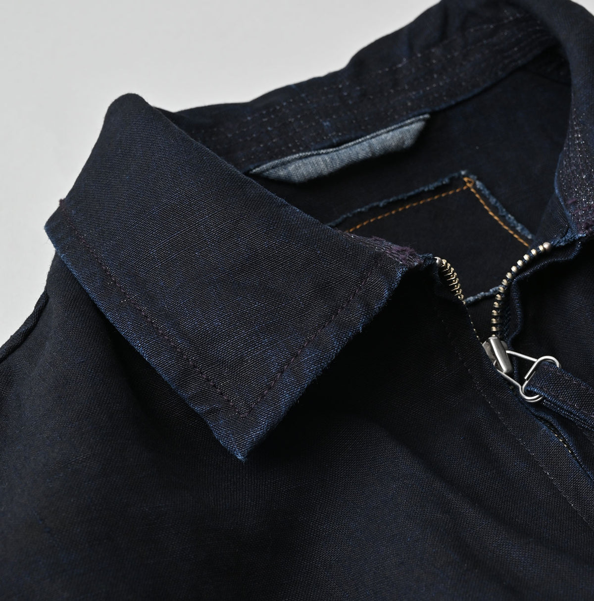 HAYAMA Indigo Linen 908 Deck Jacket
