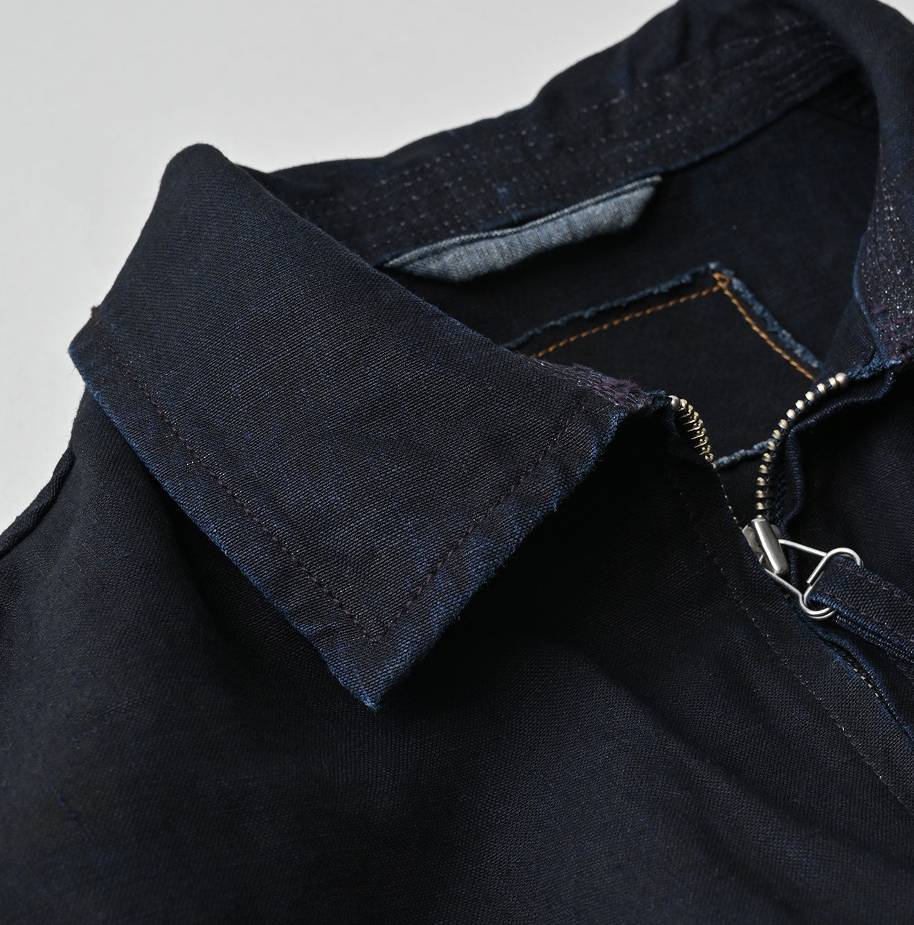 HAYAMA Indigo Linen 908 Deck Jacket - Image 22