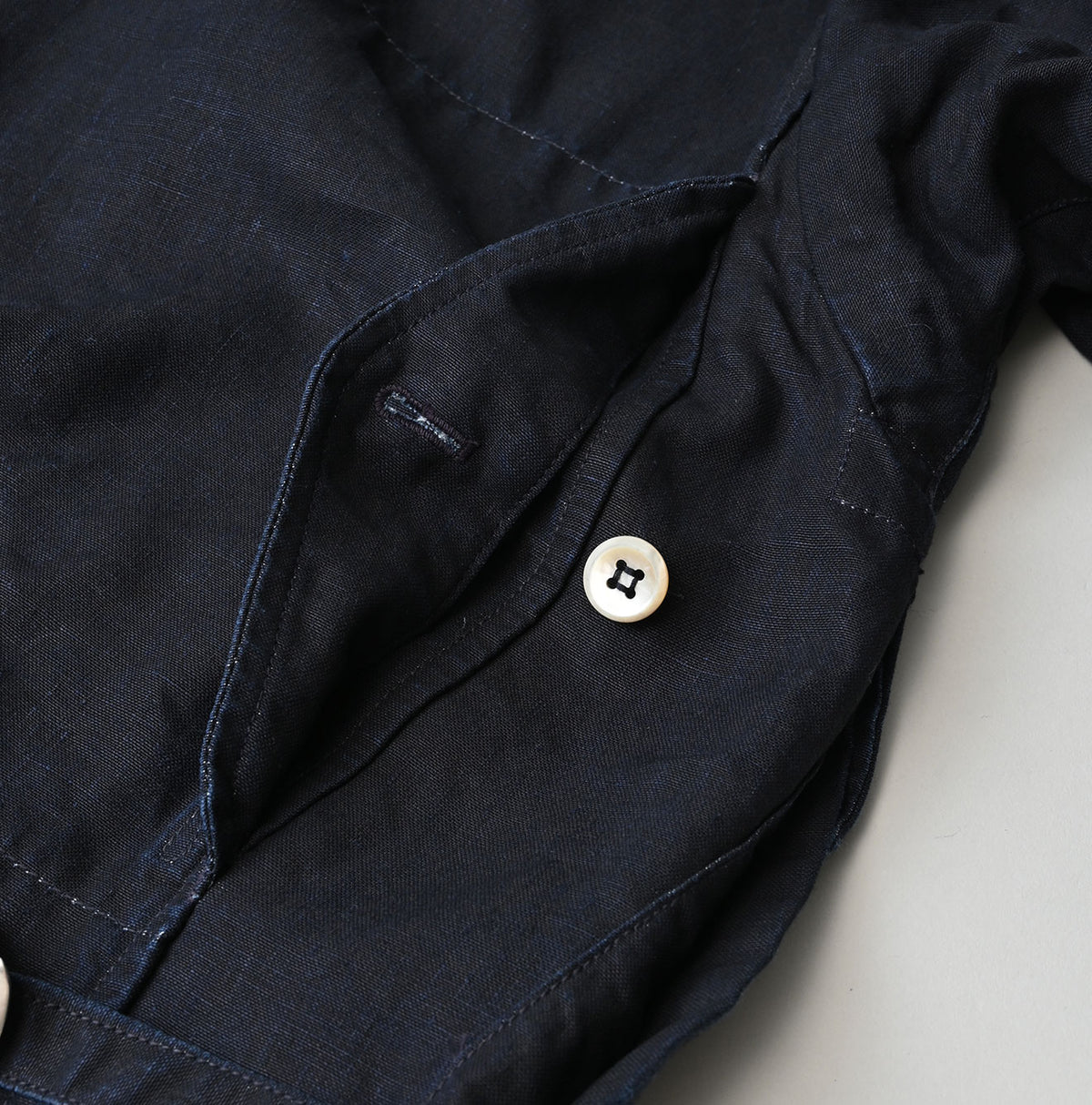 HAYAMA Indigo Linen 908 Deck Jacket