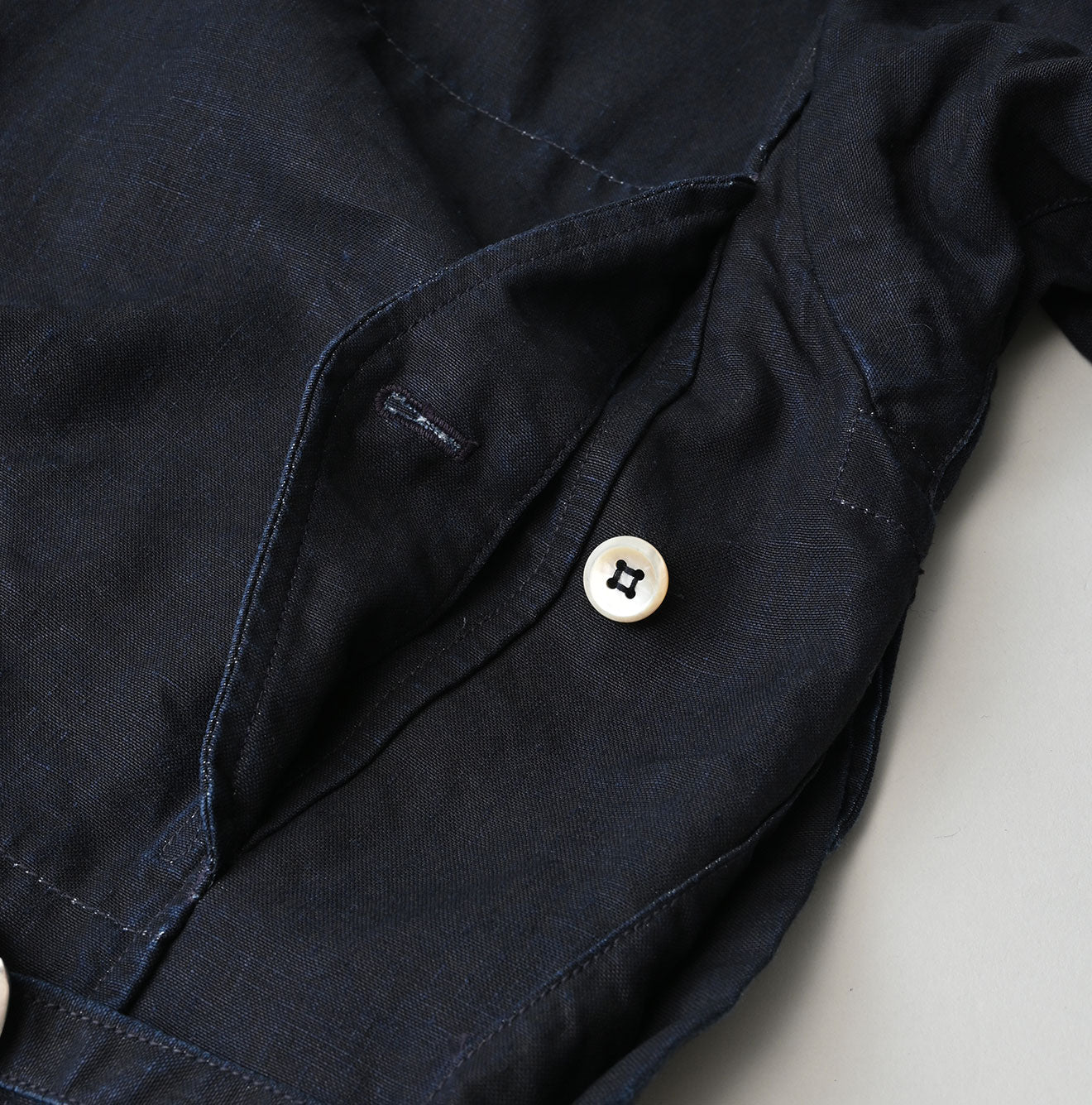 HAYAMA Indigo Linen 908 Deck Jacket - Image 27