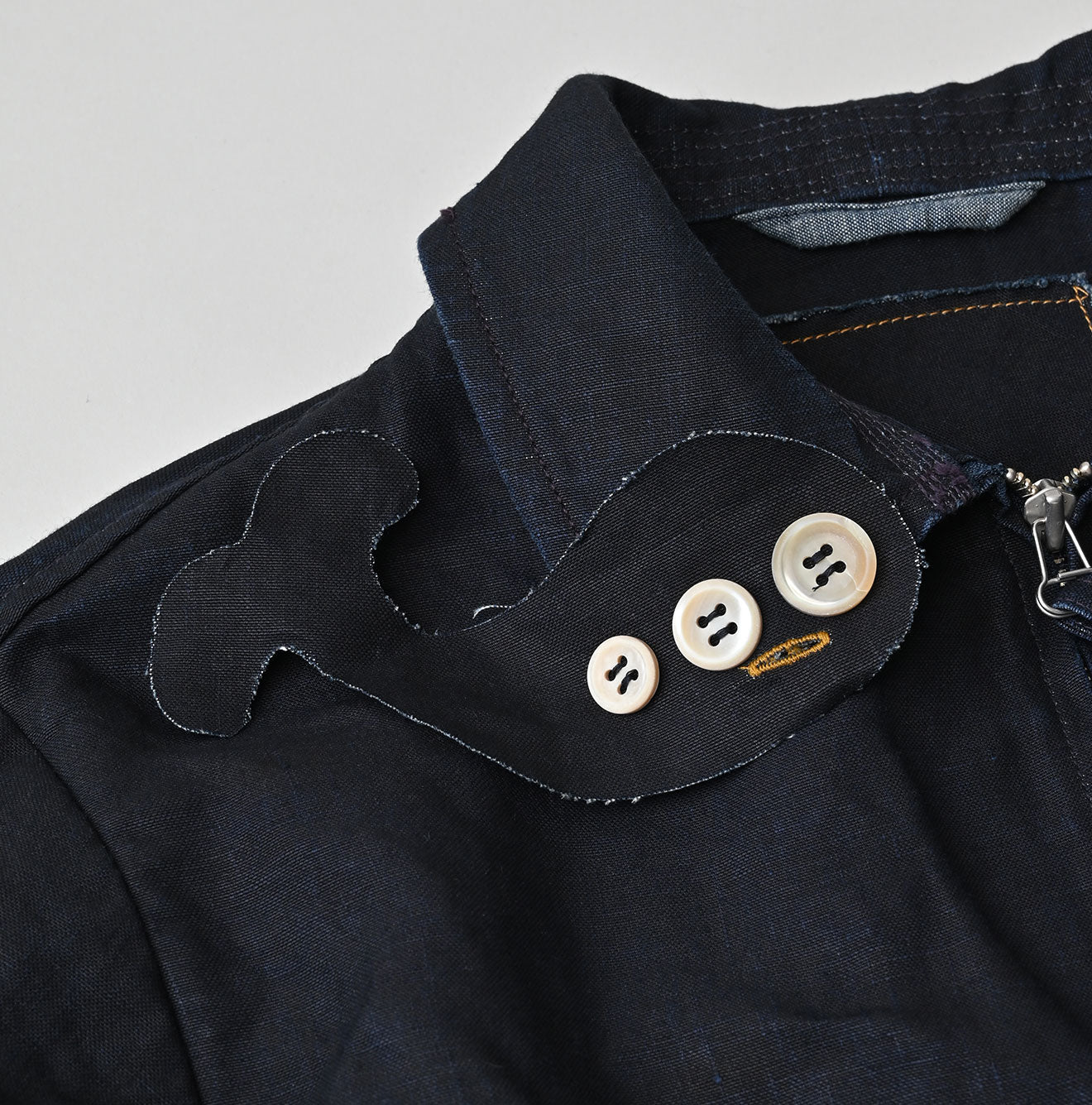 HAYAMA Indigo Linen 908 Deck Jacket