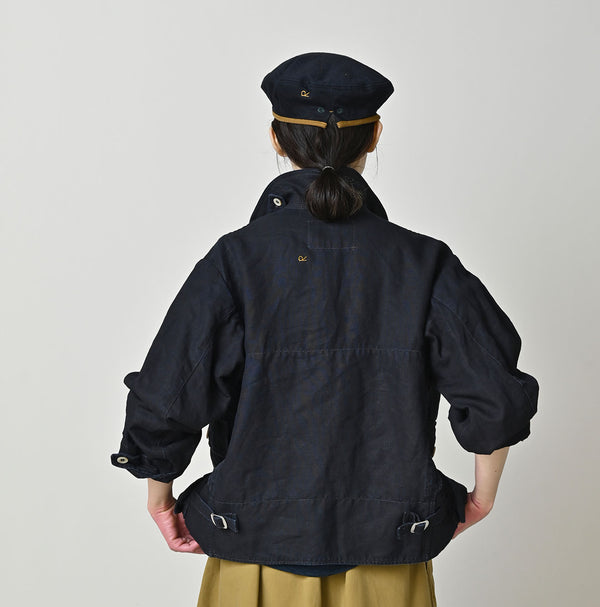 HAYAMA Indigo Linen 908 Deck Jacket