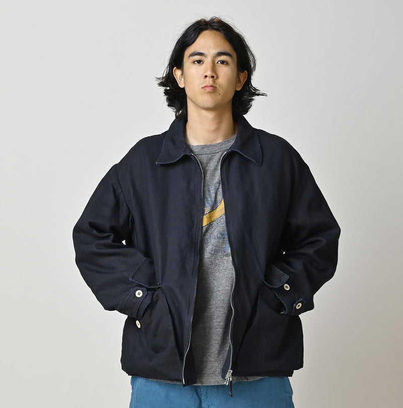 HAYAMA Indigo Linen 908 Deck Jacket - Image 7