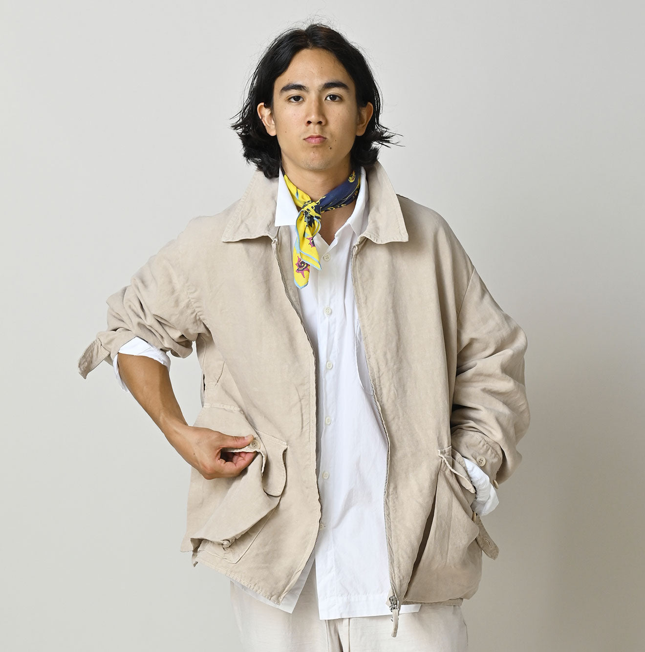 HAYAMA Linen 908 Deck Jacket - Image 8
