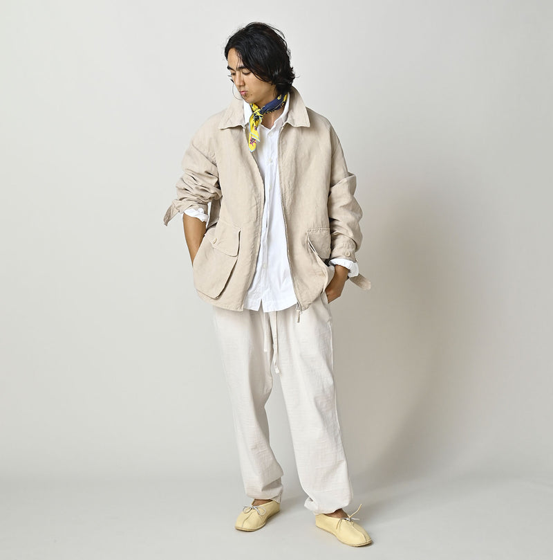 HAYAMA Linen 908 Deck Jacket - Image 4