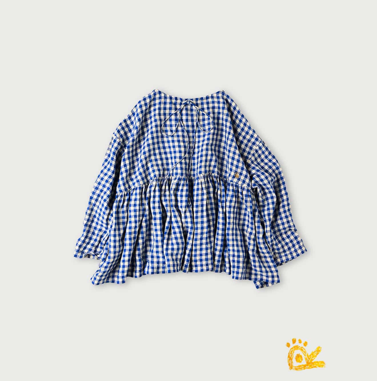 45R ONEONE Linen Gathered Blouse