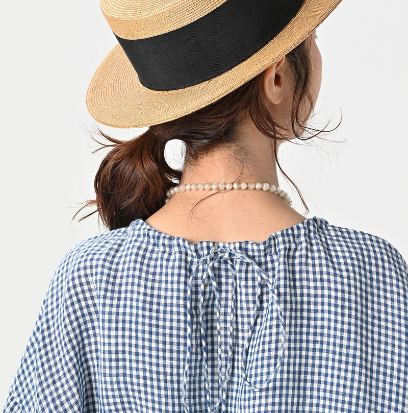 45R ONEONE Linen Gathered Blouse - Image 9