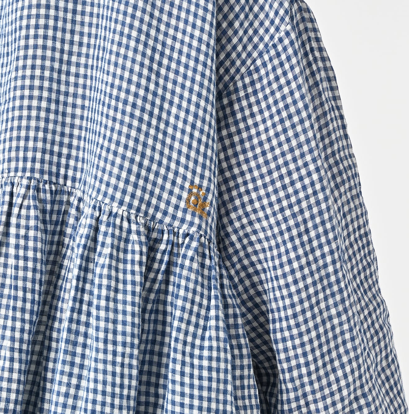 45R ONEONE Linen Gathered Blouse