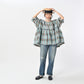 45R ONEONE Linen Gathered Blouse