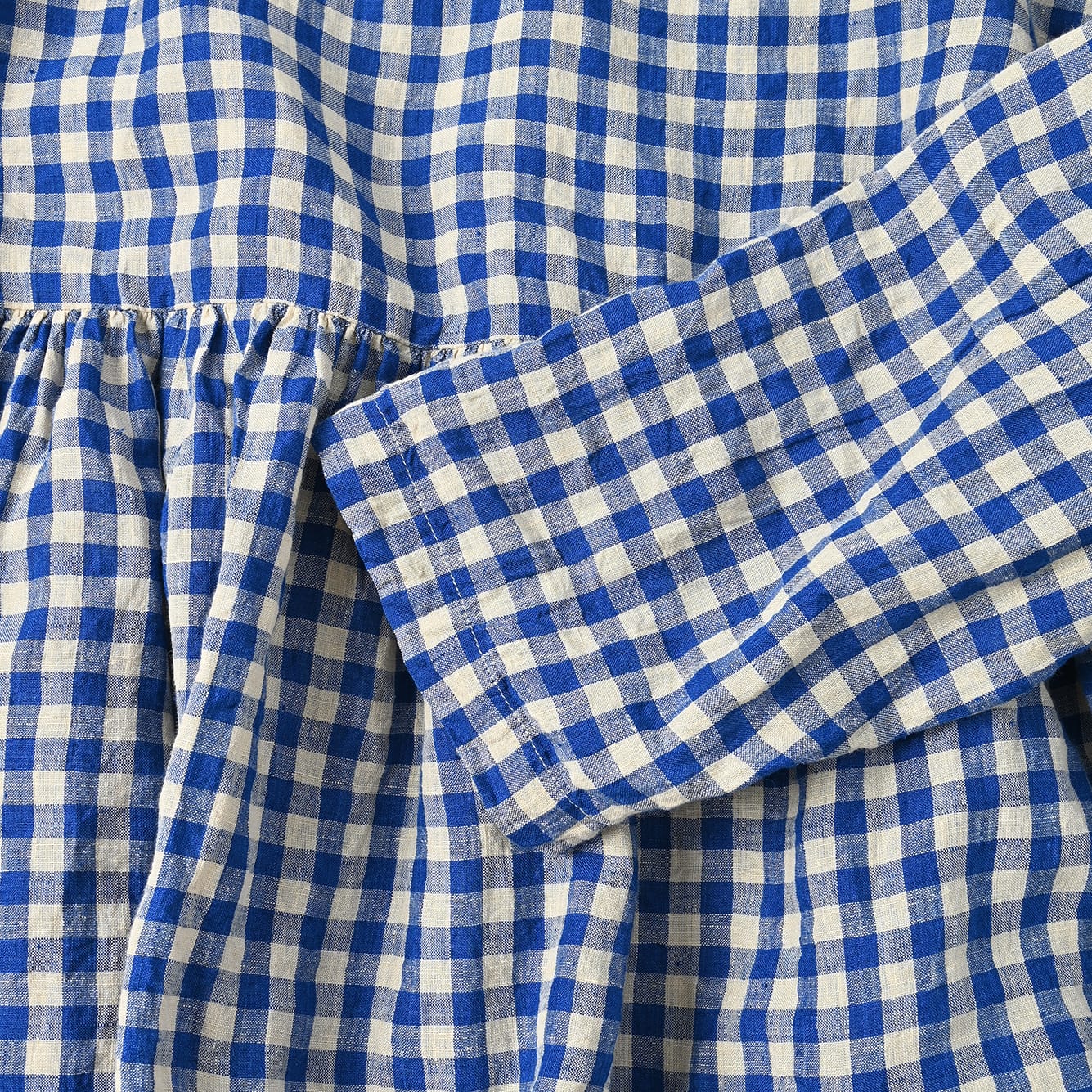 45R ONEONE Linen Gathered Blouse