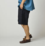 HAYAMA Indigo Linen Sail Shorts