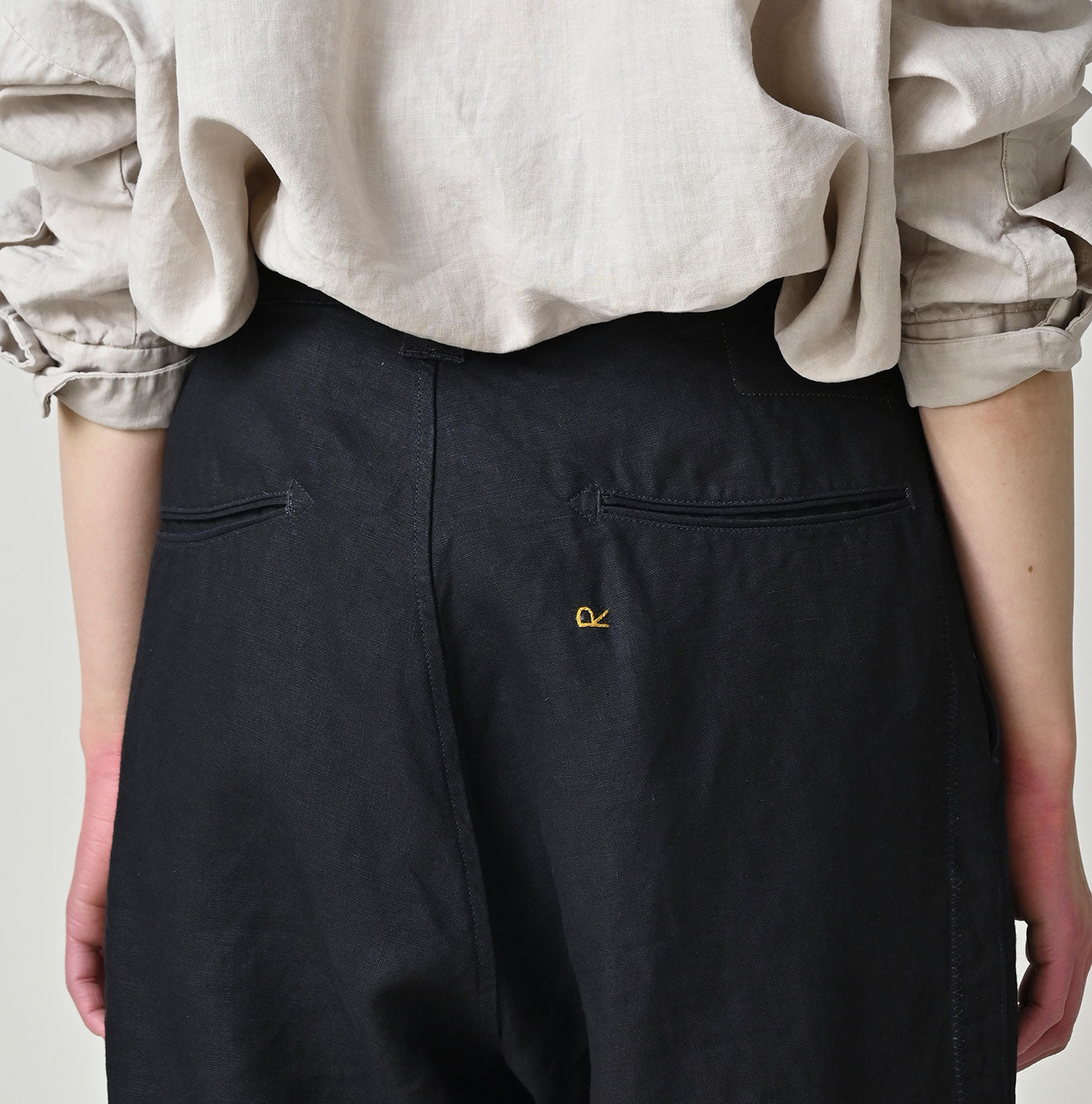 HAYAMA Indigo Linen Sail Shorts - Image 13