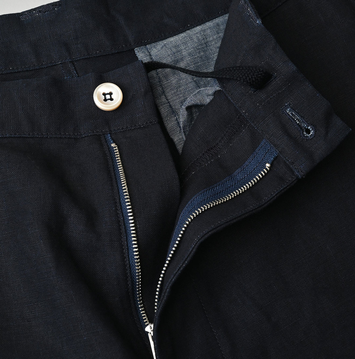 HAYAMA Indigo Linen Sail Shorts