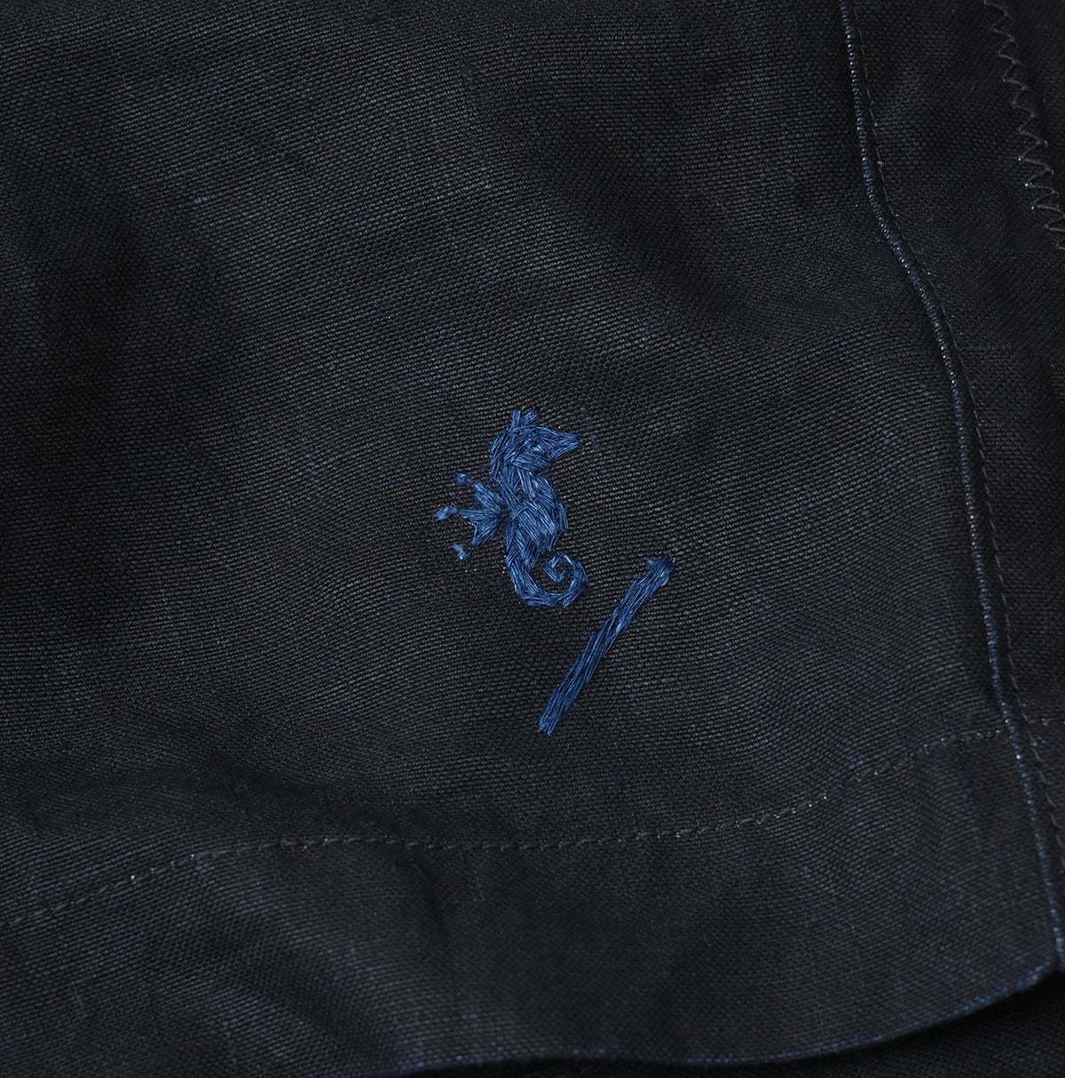 HAYAMA Indigo Linen Sail Shorts