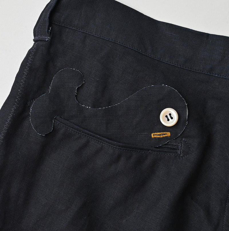 HAYAMA Indigo Linen Sail Shorts - Image 23