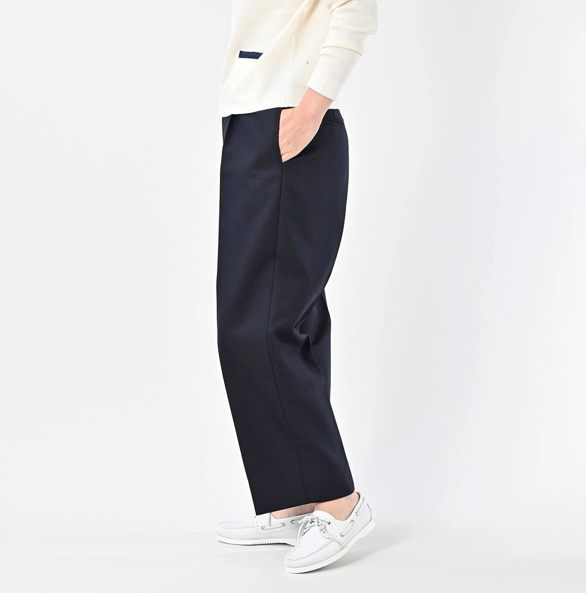 45R Wool Hopsack Baggy Pants - Image 5