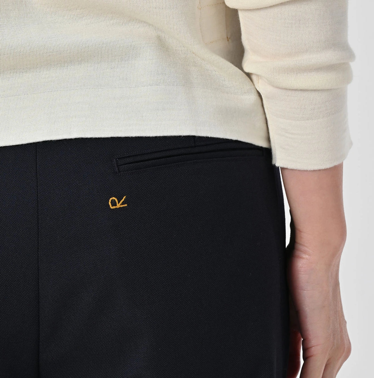 45R Wool Hopsack Baggy Pants