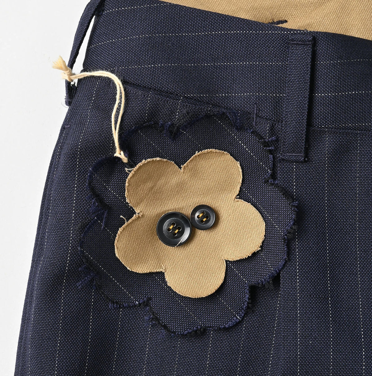 45R Wool Hopsack Baggy Pants