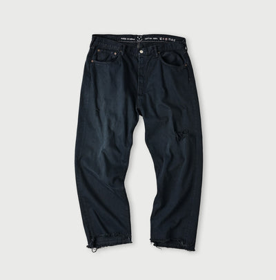 45R Rye Mugi Denim Sorahikohime Black (40.5 in)