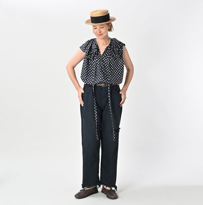 45R Rye Mugi Denim Sorahikohime Black (40.5 in)