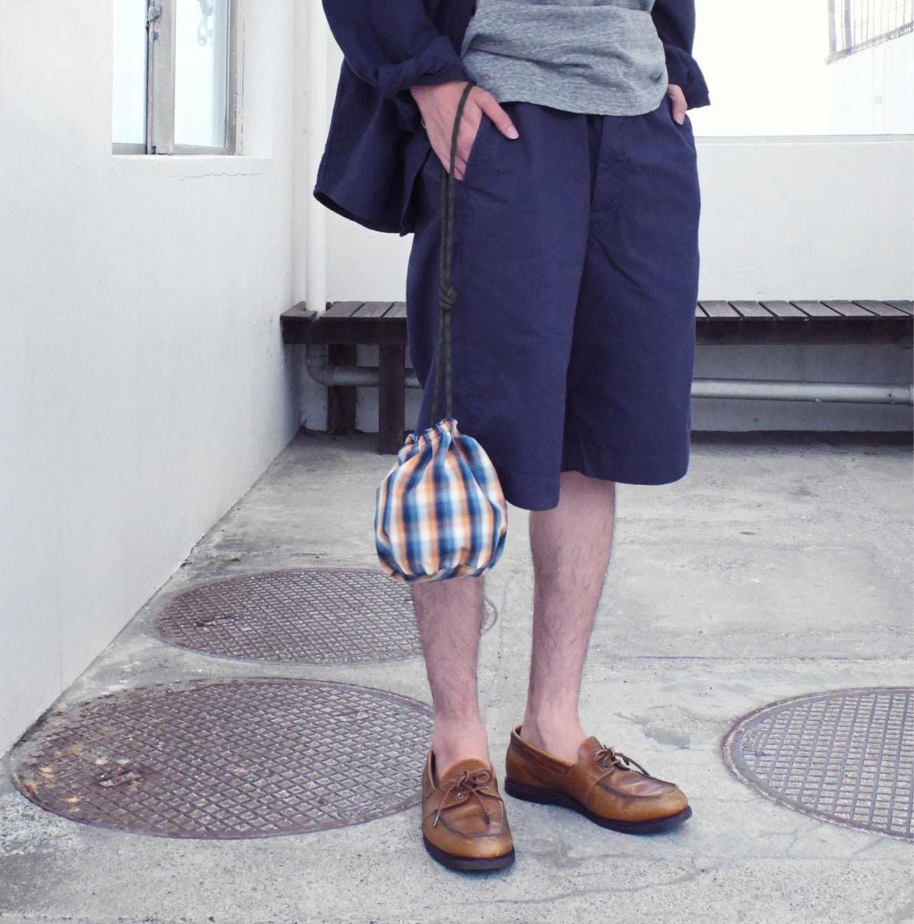 Hayama 504Oxford x Damp Nimes Shorts | 45R Official Online